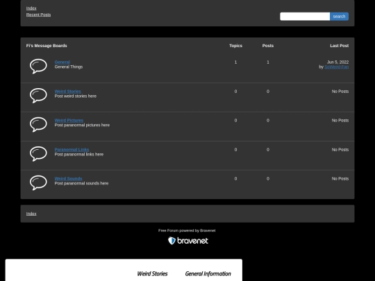 Message-board screenshot