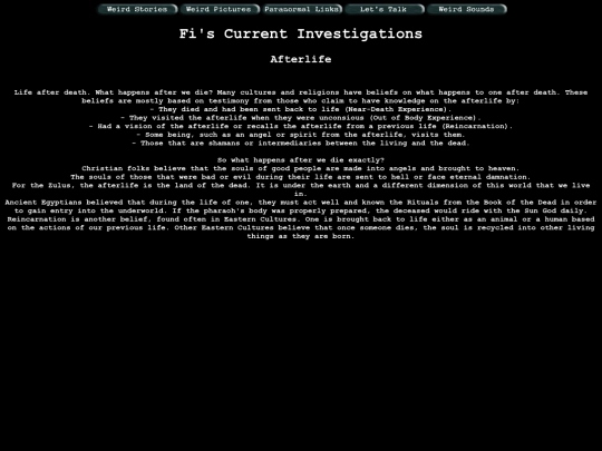 Stories/Afterlife screenshot