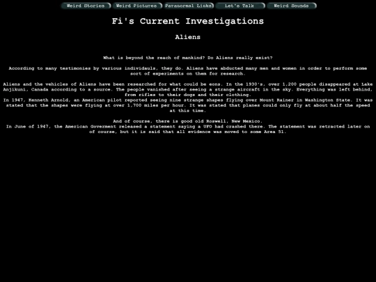 Stories/Aliens screenshot