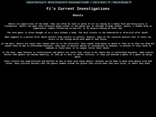 Stories/Ghosts screenshot