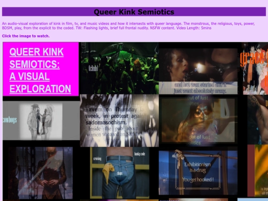 Portfolio/Kink/queerkink screenshot