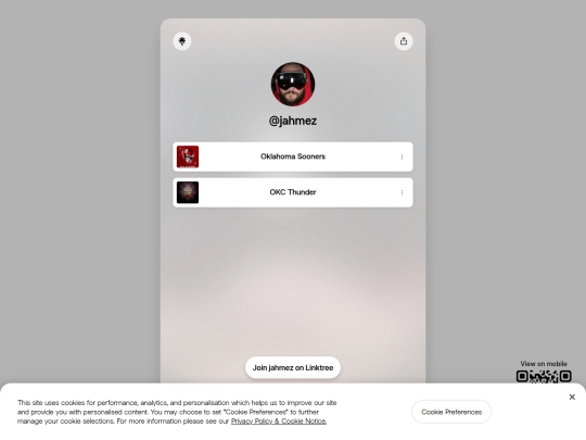 Interests screenshot