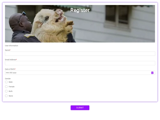 register screenshot