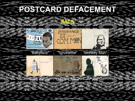 postcards screenshot