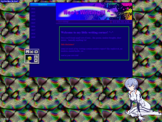 writing screenshot