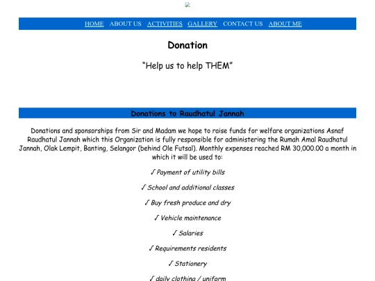 donation screenshot