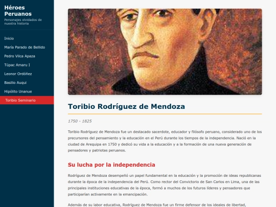 heroes/toribio-seminario screenshot