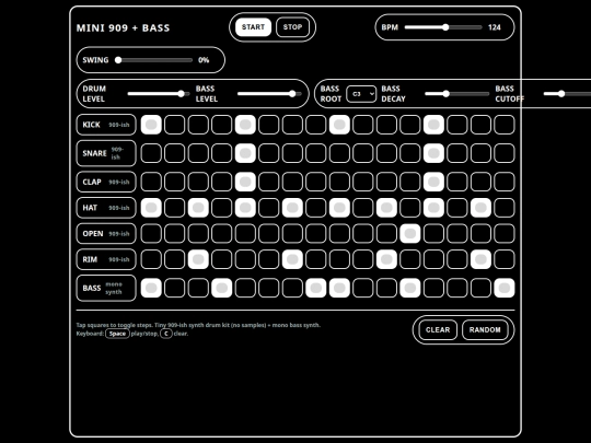 Drums/mini_909_bass_sequencer screenshot