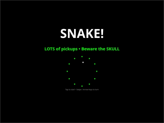 Games/snake_many_pickups_skull_v6 screenshot