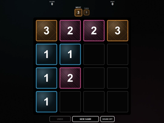 Games/threesque screenshot