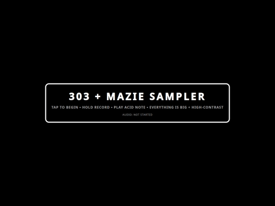 Inst/303-mazie-sampler screenshot
