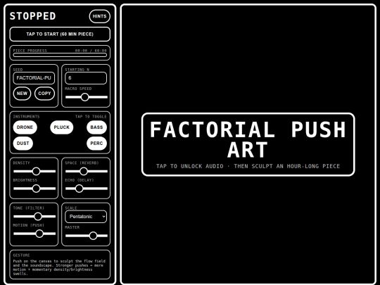 Inst/factorial-push-art-longform screenshot