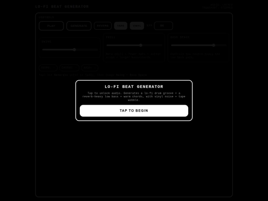 Inst/lofi-beat-generator screenshot