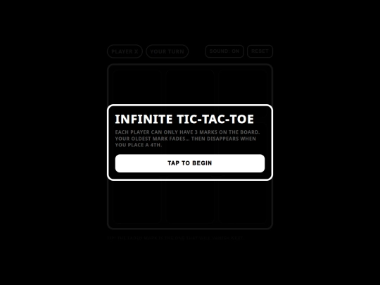 Publish/infinite-tic-tac-toe screenshot