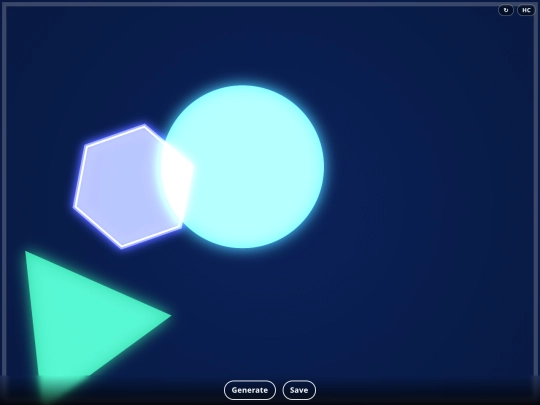 arty-three-shapes screenshot