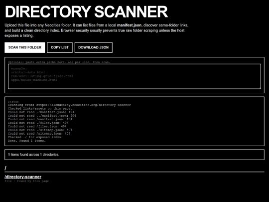 directory-scanner screenshot