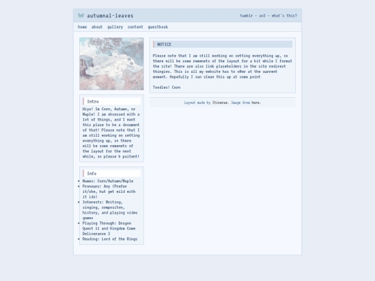index screenshot