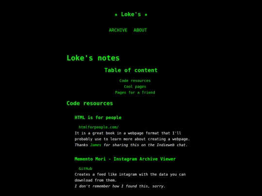 pages/notes screenshot