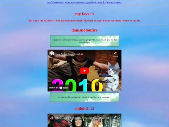 nanasfavsdec2020 screenshot