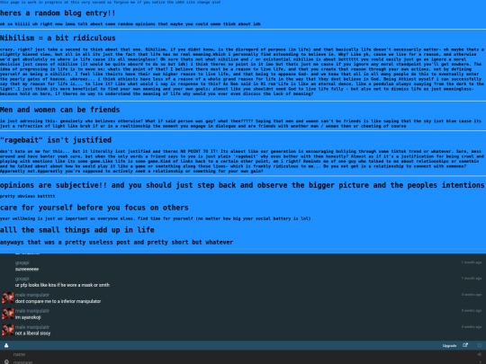 Blog screenshot