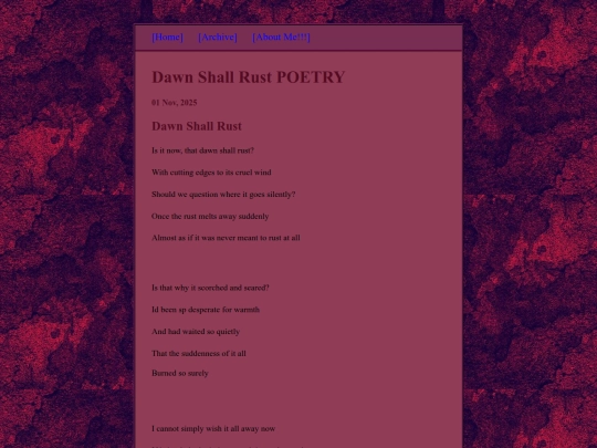 posts/2025-11-01-Dawn-Shall-Rust-POETRY screenshot