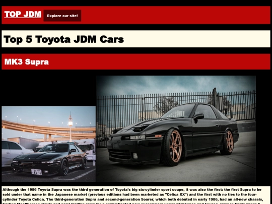 final project w sam/toyota screenshot