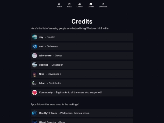 credits screenshot