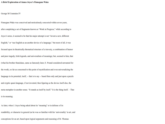 finnegans screenshot