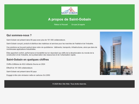 company screenshot