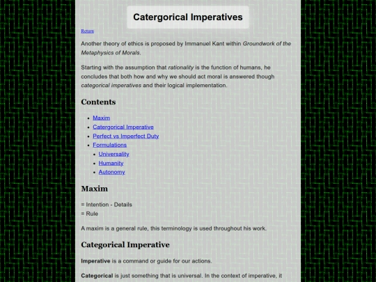 Knowledge/MetaphysicalEthics screenshot