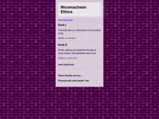 Knowledge/Nicomachean screenshot