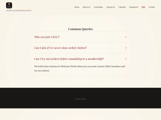 faq screenshot