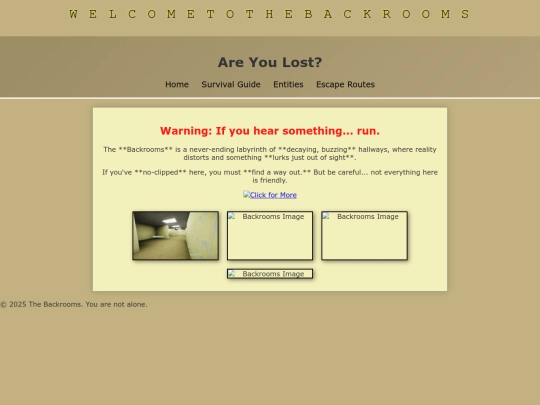 backrooms screenshot