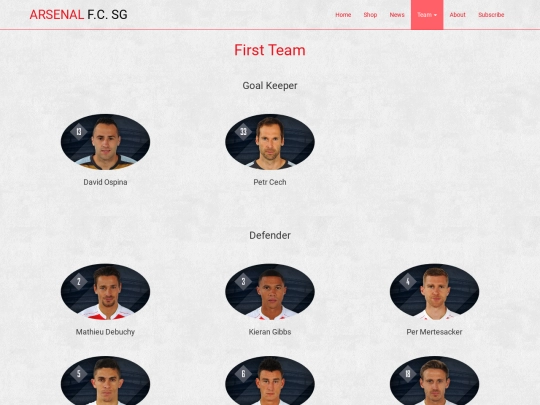 firstTeam screenshot