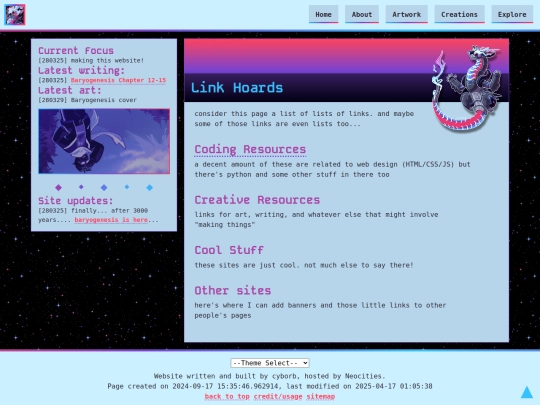 explore/links screenshot