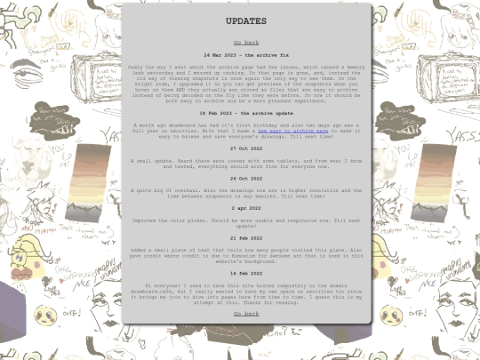 updates screenshot