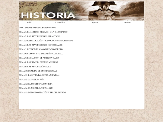 Contenidos screenshot
