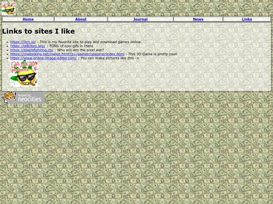 links screenshot