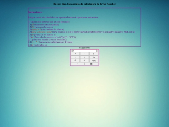 Calculadora screenshot