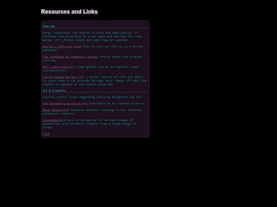Resources screenshot