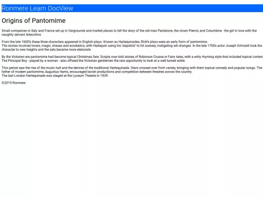 learn/drama/panto screenshot