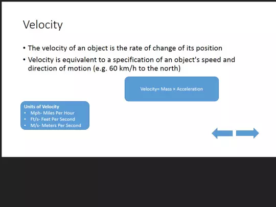 learn/science/speedandvelocity/slide3 screenshot