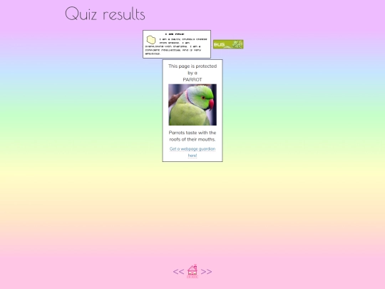 quizzes screenshot