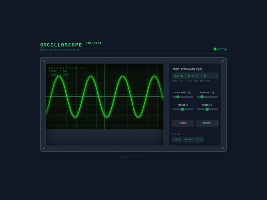 OscilloscopeSimulatorV1 screenshot
