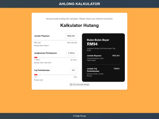 ahlongcalc screenshot