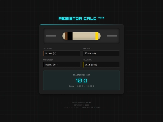 resistor screenshot