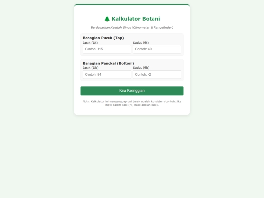 treecalc screenshot