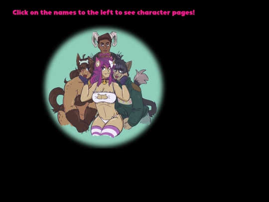 original_characters/OC_splash_page screenshot