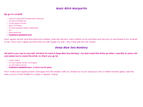 recipes folder/recipes-drinks screenshot