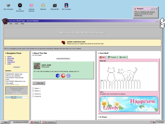 index screenshot